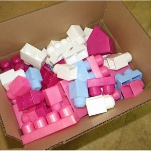 80 Piece Set Pink Mega Blocks